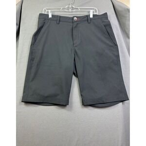 QOR Men's Performance Golf‎ Shorts Charcoal Gray Technical Stretch Size 34